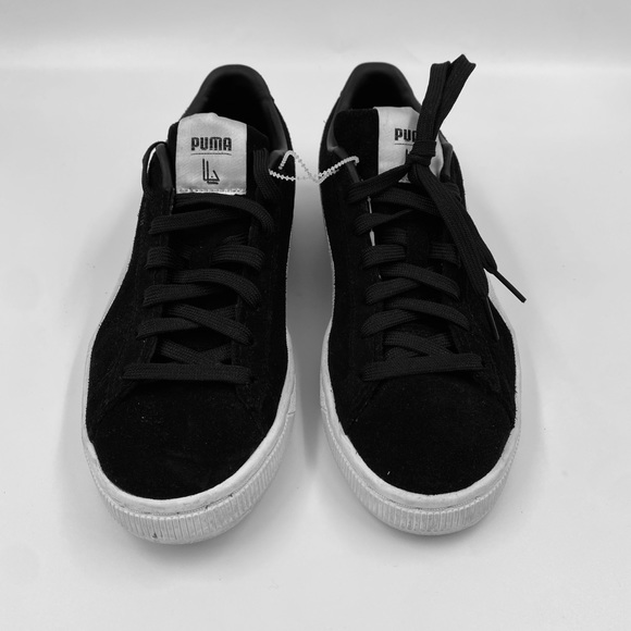 Puma Lauren London Forever Stronger Sneakers Black 6.5C 8 EUC - Picture 2 of 6